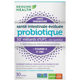 Genuine health probiotique santé intestinale évoluée santé immunitaire 30 capsules - La Boite à Grains